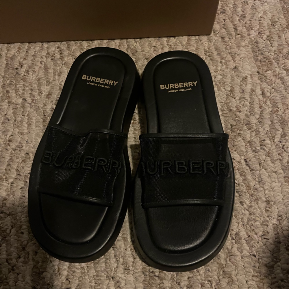Burberry Slides (Mesh Accent)